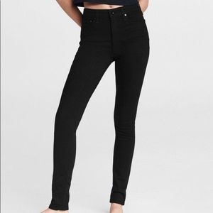 Rag and bone Nina high rise skinny black sz 24